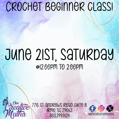 Crochet Class | June 21st Saturday @ 12pm