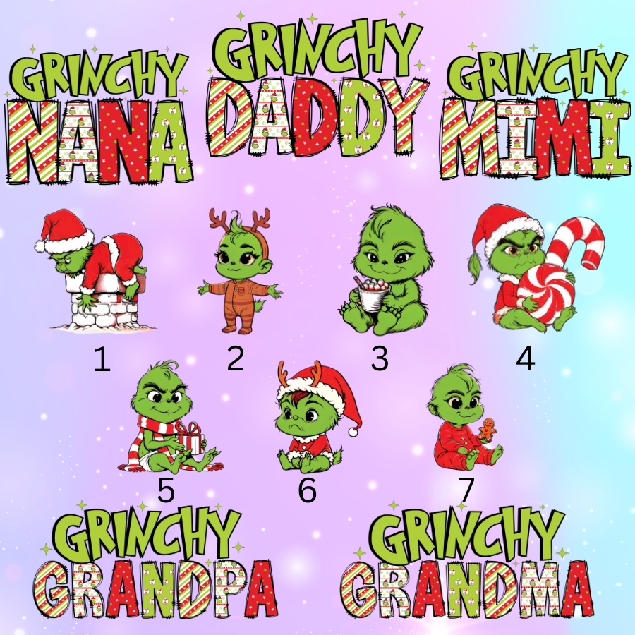 Grinch Mama & Her Little Grinches Holiday Sweatshirt 💚🎄