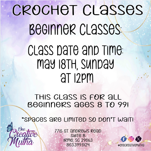 Crochet Class | May 18th Sunday @ 12pm