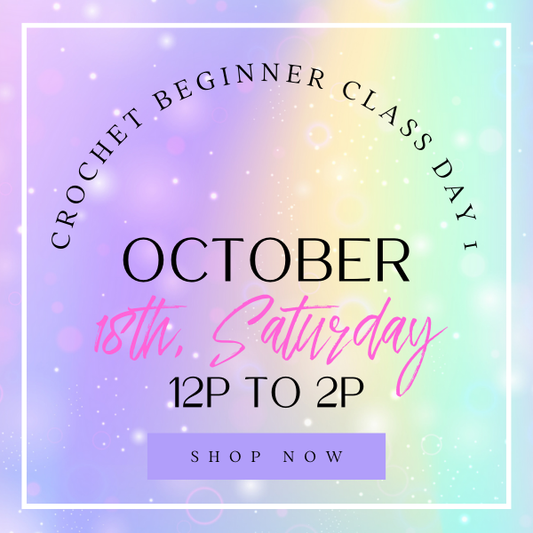 Crochet Class | Saturday Day 1