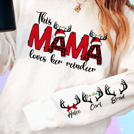 This Mama loves her Reindeer Christmas Shirt