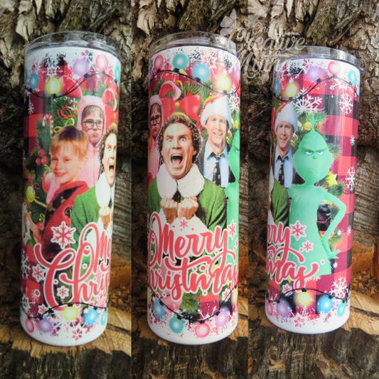 Merry Christmas Character Tumbler